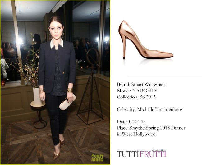 Michelle Trachtenberg in Stuart Weitzman Naughty pumps
