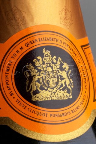 Veuve Clicquot's is stamped with a Royal Warrant from Her Majesty Queen Elizabeth II (Photo courtesy of cephas.com)