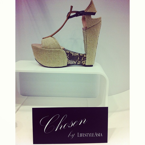 Stuart Weitzman Yellow Triboro Heel made from canvas with an open t-bar strap, with a snakeskin center below