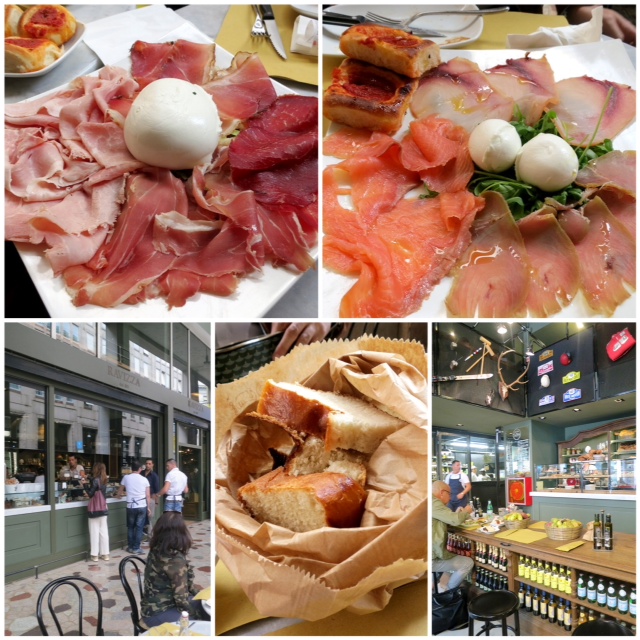 The freshest lunch at Ravizza.. check out those incredible balls of burrata! It was heaven!