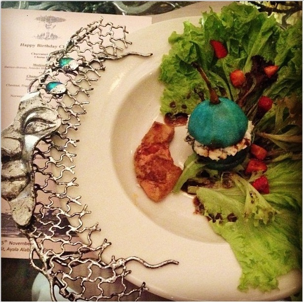 Here is the top view of the dish so you can see the gorgeous plate! (Photo by Karina Mantolino)