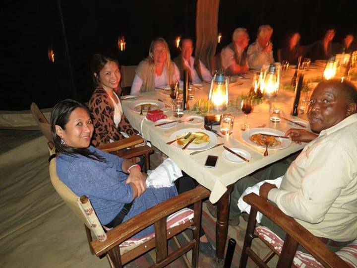 Dinner at Serengeti Safari Camp 2