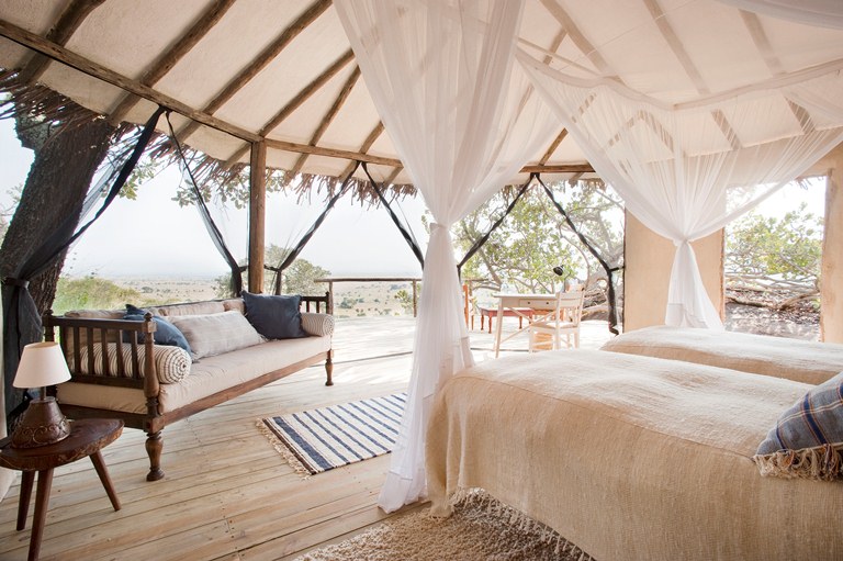 Lamai Serengeti was chosen by Conde Nast Traveller as the world's nest bew hotel in Tanzania for 2012