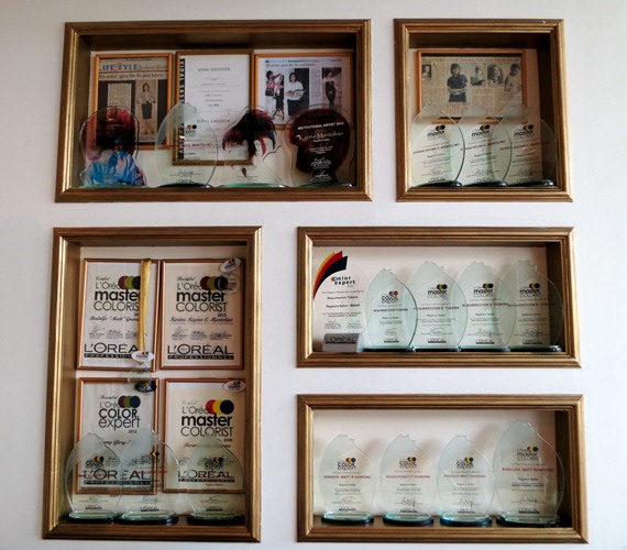 4 Karina Mantolino and her senior stylists at Regine's Salon have been awarded Master Colorists by L'Oreal every year