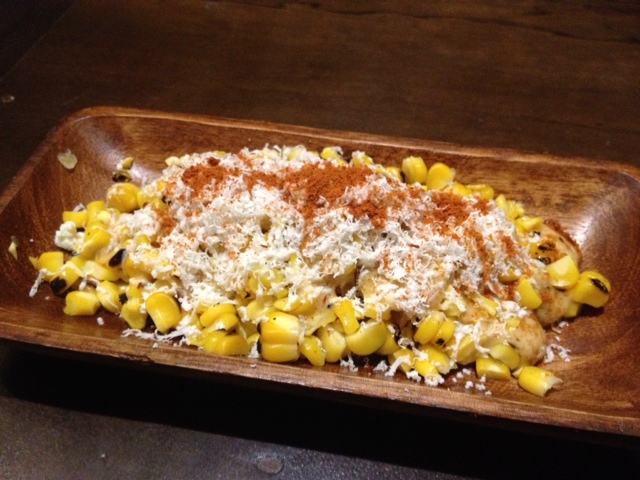 Atoda Madre's Elotes Callejeros- Grilled and buttered Mexican street corn