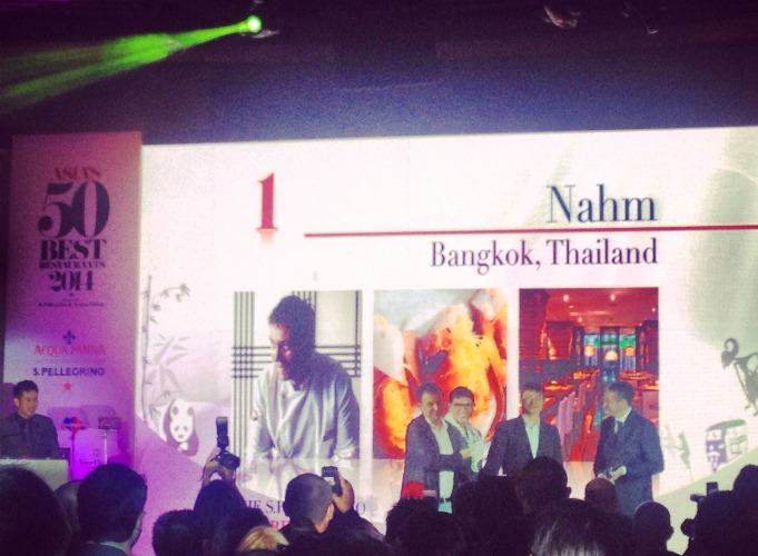 David Thompson's Nahm from Bangkok, Thailand was named the #1 restaurant in Asia for 2014