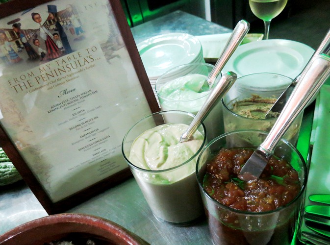 L-R (Clockwise): Tinapa Spread, Kesong Puti Mousse, Adobo Pate, Tomato Jam Pate, Tinapa Spread, Kesong Puti Mousse, Tomato Jam
