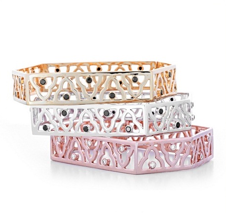 Blue Mosque Diamond Bangles by Cheryl Tiu for Denovo Diamonds