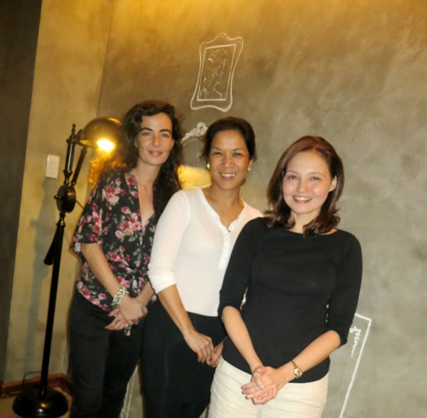 Chefs do party, haha! The ladies of CDP: Anne Berges, Malou Fores, Kristine del Gallego-Locsin. Not in photo is Katrina Kuhn-Alcantara who just gave birth to a bouncing baby girl!