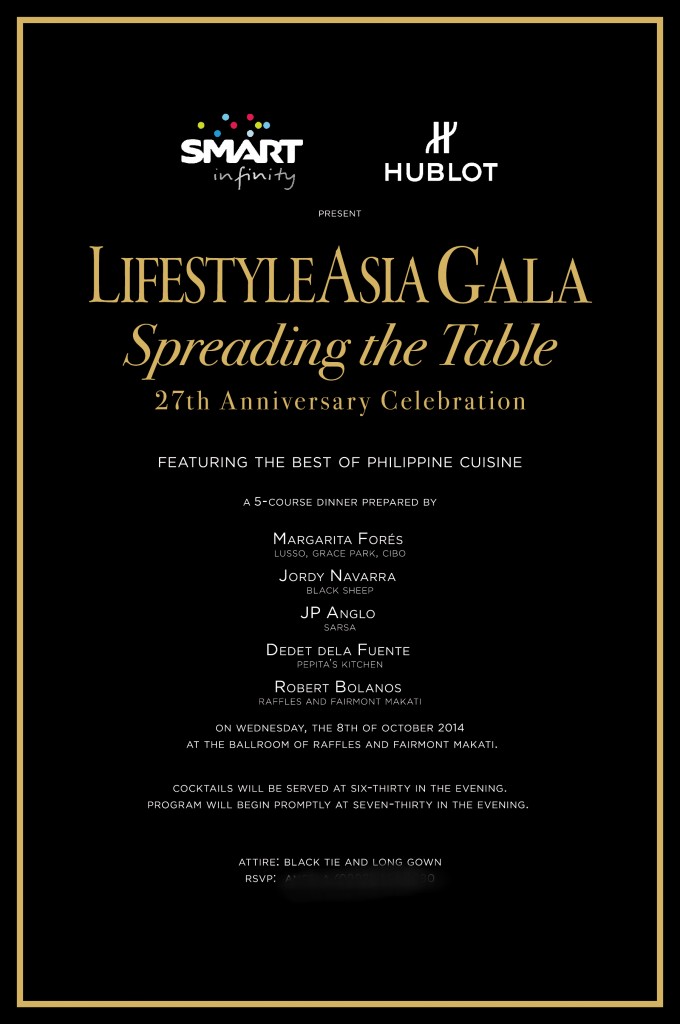 Lifestyle Asia 27th Anniversary E-Vite