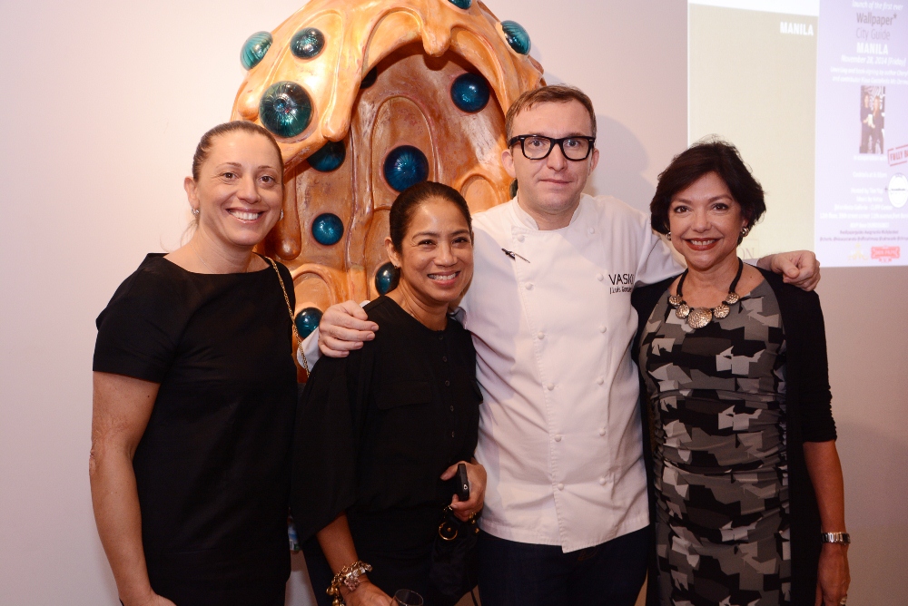 Chef Carla Brigliadori of Casa Artusi, Margarita Fores, Chele Gonzalez of Vask, Mielle Esteban of Arum Madrid Fusion