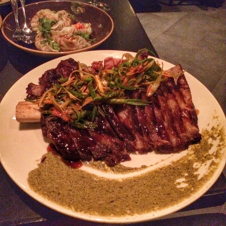 This Wagyu beef ribs is the dish that everyone who's been here will tell you to order! Incredibly tender meat juxtaposed with jalapeno puree and kimchi shallots.. amazing.