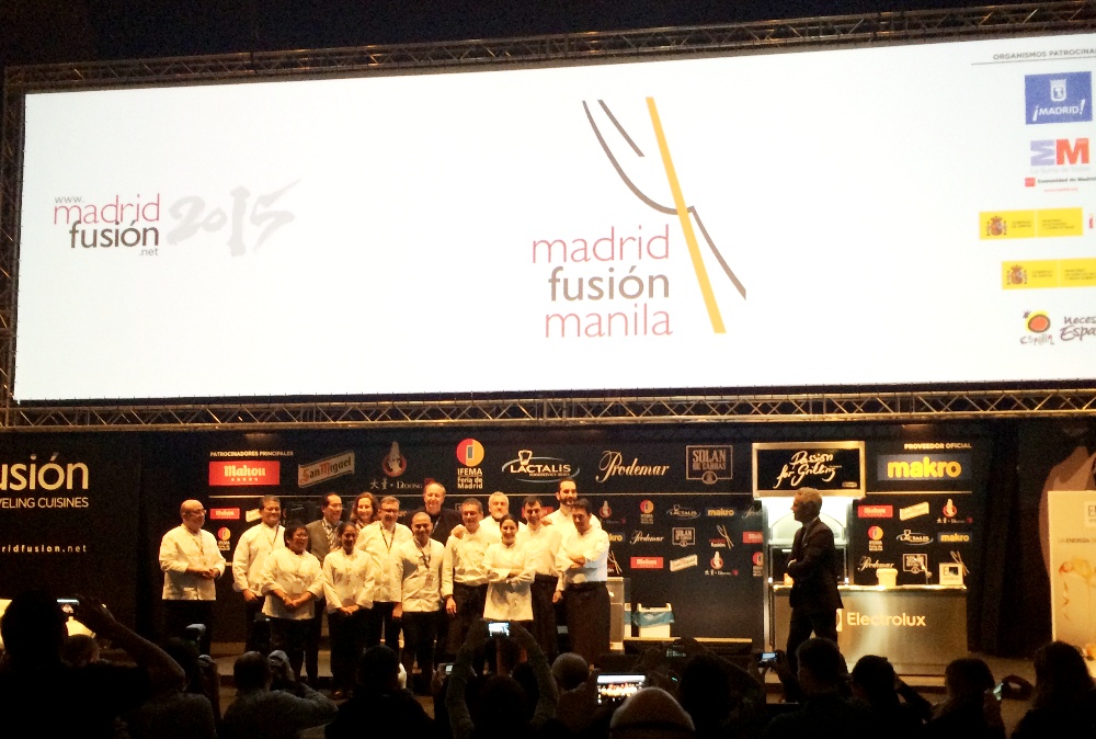 Spain and the Philippines.. united onstage to introduce Madrid Fusion MANILA to the audience!