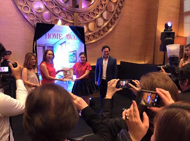 Unveiling the Lifestyle Asia Home & Away 3 coffee table book at the newly opened Crystal Lounge at Crown Towers, City of Dreams Manila with Lifestyle Asia EIC Anna Sobrepena, One Mega Group Founder and President Sari Yap and Chairman Jerry Tiu