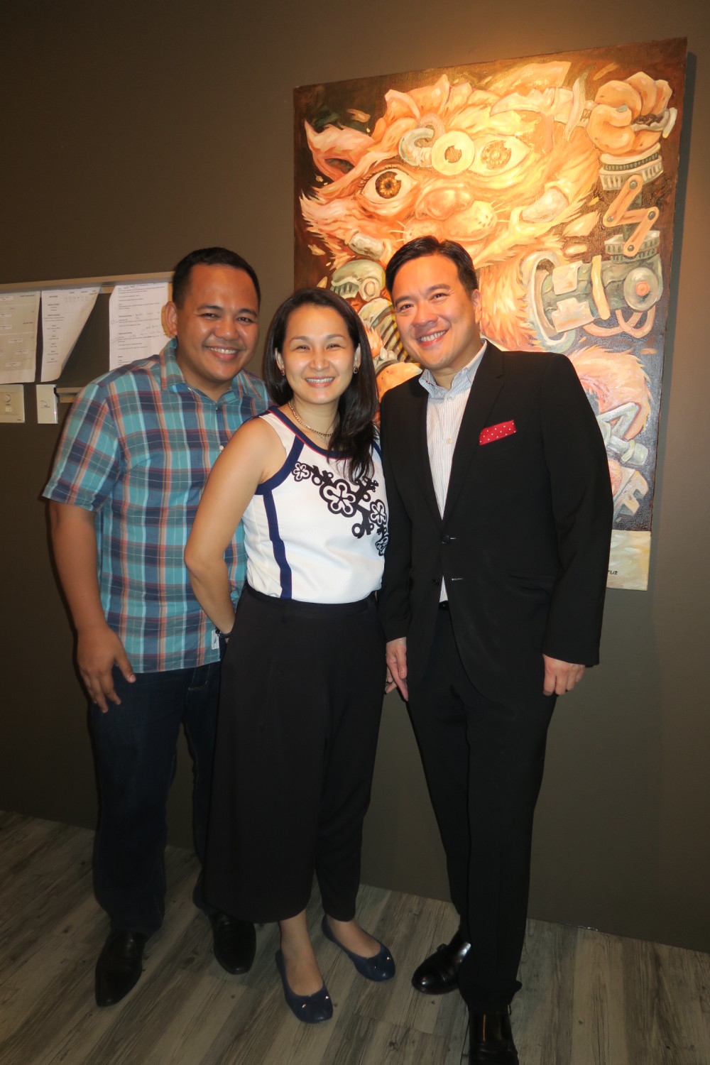 Our Awesome Planet's Anton and Rachelle Diaz with Marula Oil's Larry Tolosa