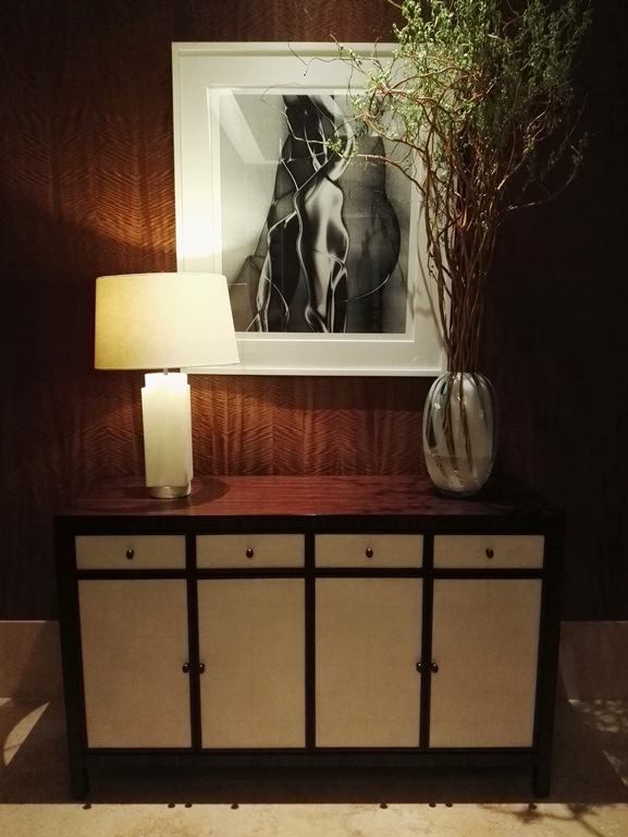 The entrance of 1824 has a photograph-- yes that's a photograph-- of a flame by Tom Epperson