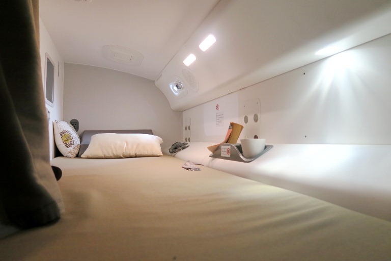 Boeing Dreamliner Gallery- Cabin Crew Quarters 1- Boeing Delivery Flight