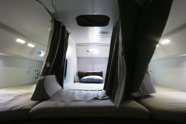 Boeing Dreamliner Gallery- Cabin Crew Quarters 2- Boeing Delivery Flight