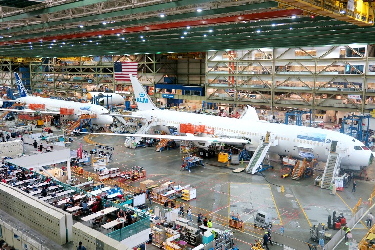 Inside the Boeing Factory- Everett, Washington- Boeing Delivery Service