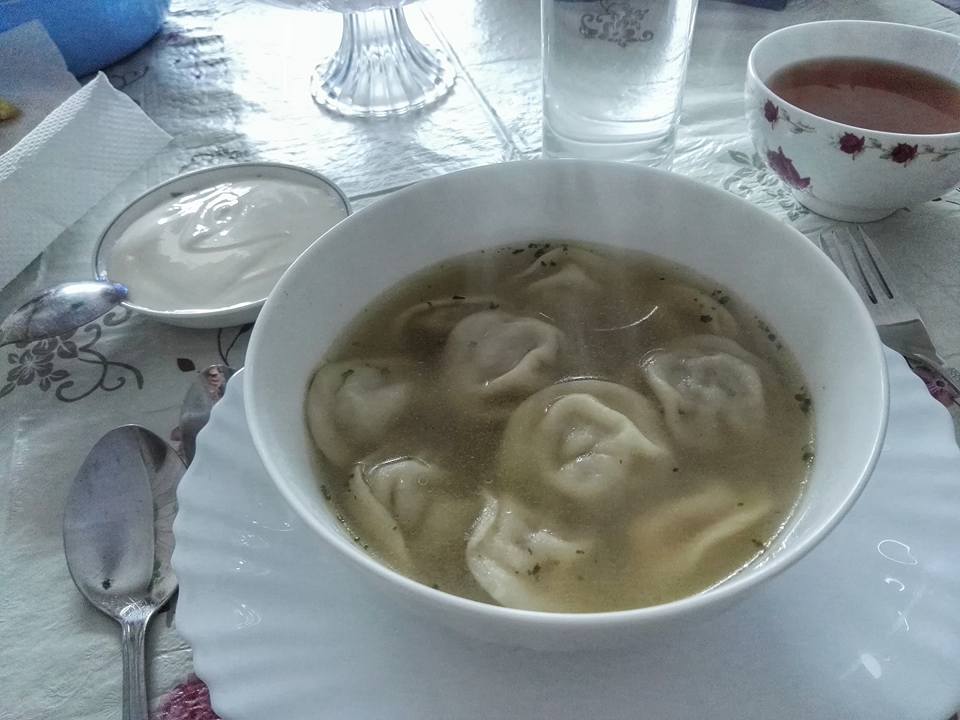Chuchpara (meat dumplings in soup)- Kyrgyzstan Cuisine- Chaihana Bishkek Hong Kong