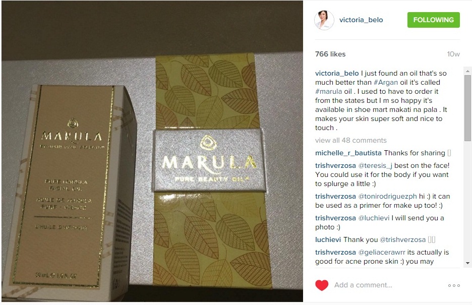 Marula Oil- Vicki Belo
