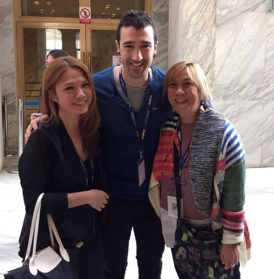 Kathy Moran and I with Eneko Atxa of Azurmendi
