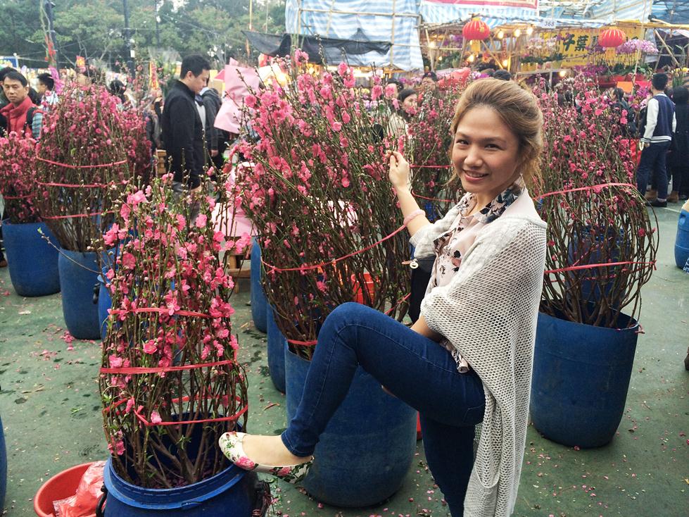 Cheryl Tiu- Victoria Park Flower Market- Hong Kong- Melissa + Vivienne Westwood
