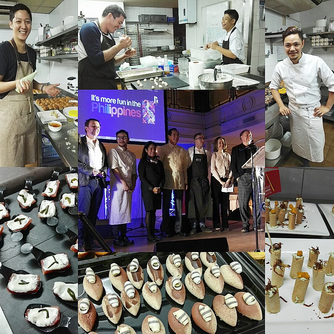 Madrid Fusion 2016 Philippine Reception at Pedro Larumbe - Angelo Comsti, Ivan Saiz, Carlos Villaflor, Miko Aspiras, David Thompson, Margarita Fores, Chele Gonzalez, Amb. Carlos Salinas, Jose Capel