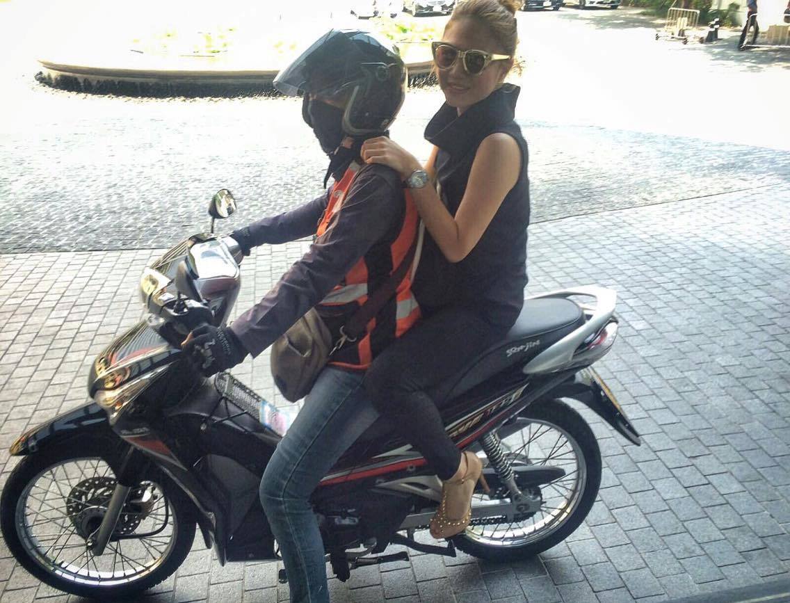 So local, I even arrived at the House on Sathorn in style.. on a bike taxi!