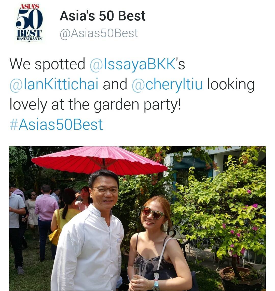 Issaya Bangkok- Ian Kittichai- Cheryl Tiu- Asia's 50 Best 2016
