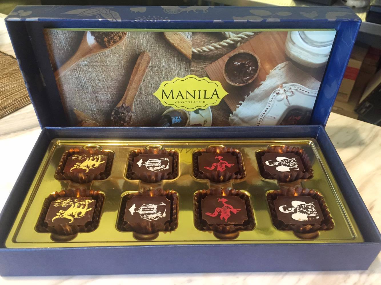 Manila Chocolatier- Pralines- Raul Matias- Box of 8- Available at Artisan Cellar Door and Duty Free