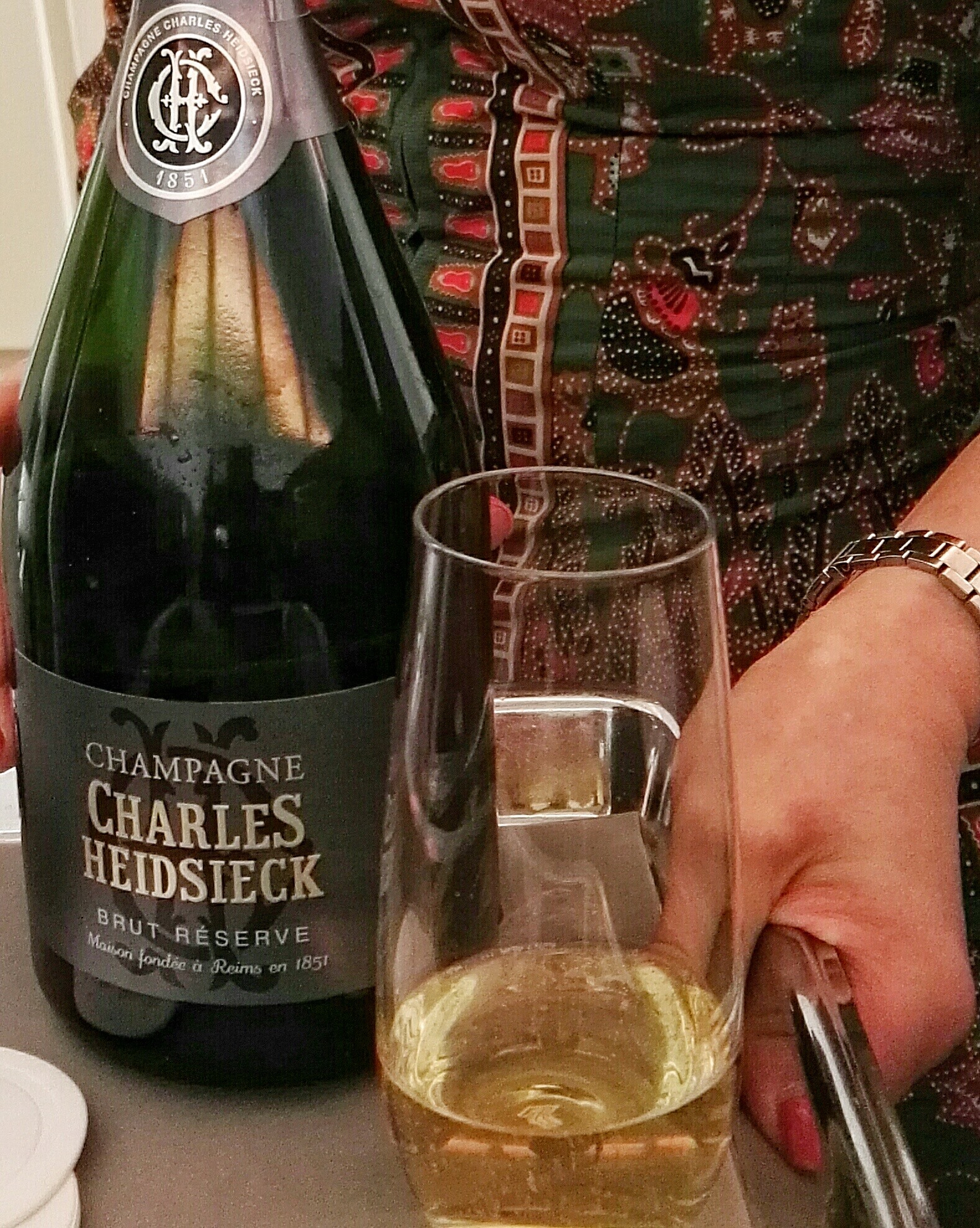 Charles Heidsick Brut Champagne- Business Class- Singapore Airlines