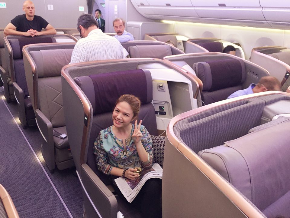 Cheryl Tiu- Singapore Airlines Inaugural Flight to Dusseldorf, Germany- Airbus A350-900- Business Class