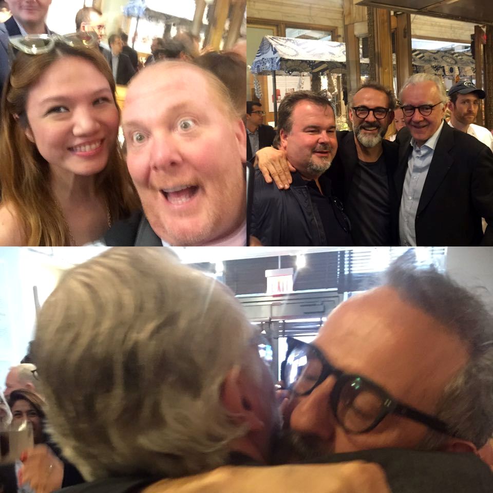 Italian Press Conference at Eataly- Mario Batali, Cheryl Tiu, Pierre Herme, Massimo Bottura, Alain Ducasse- World's 50 BEst 2015- New York City