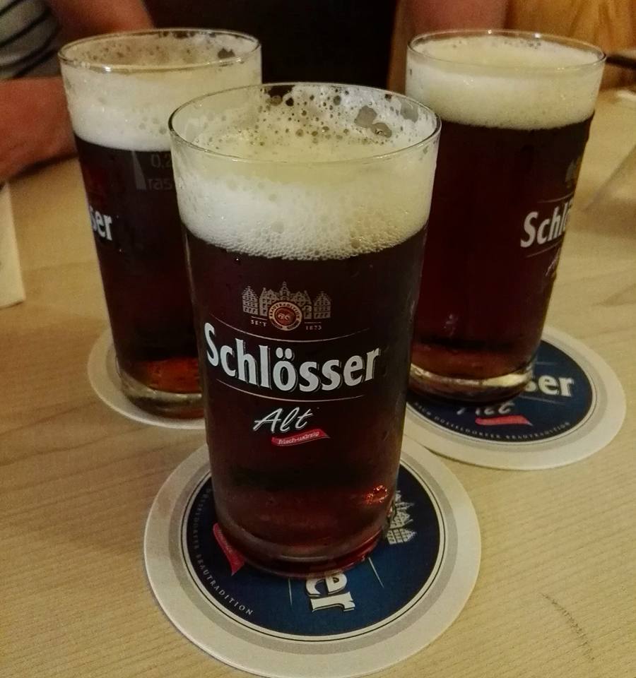 Dusseldorf's famous alt bier (alt beer)