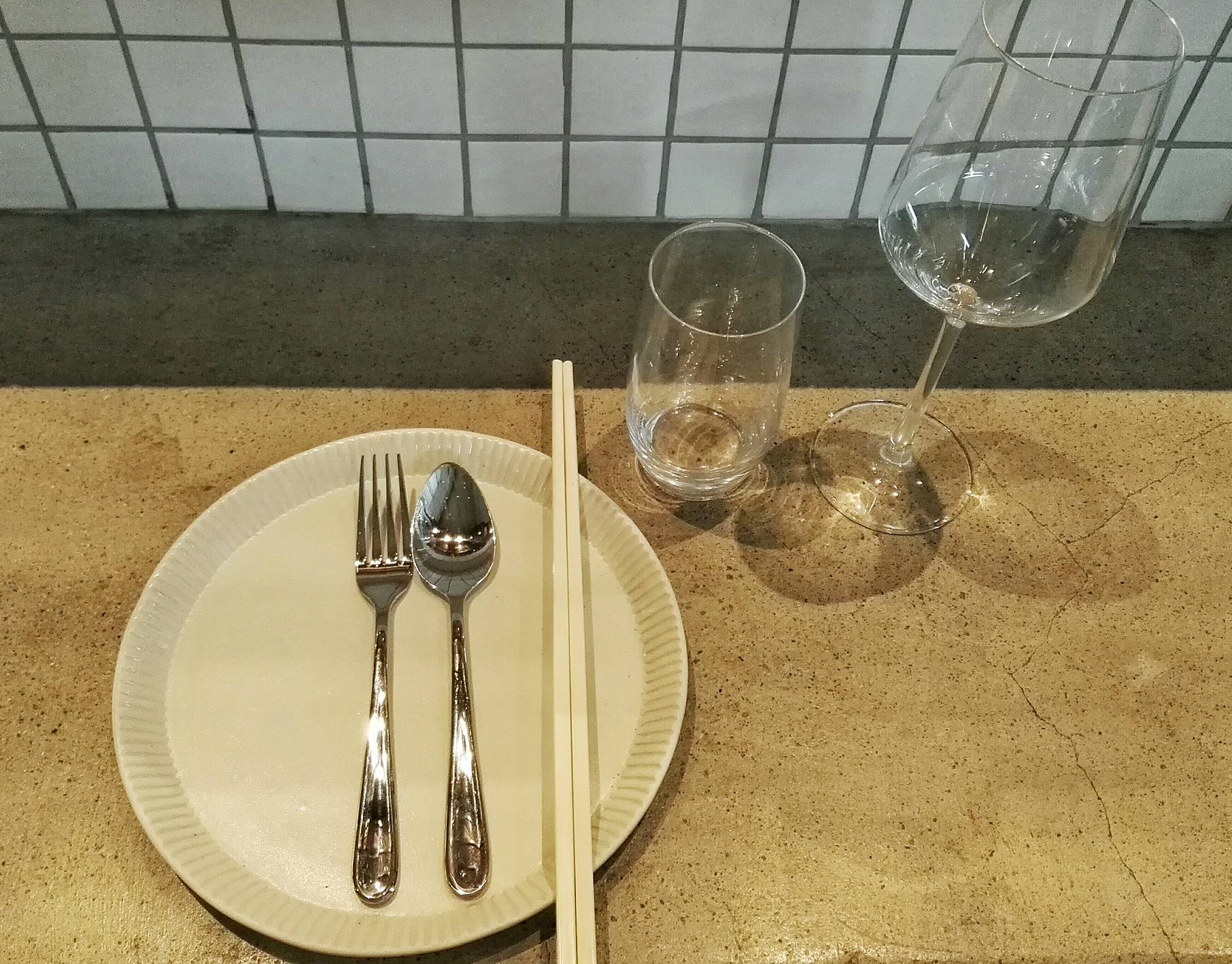 Hawker-Inspired Cutlery and Schott Zwiesel Wine Glass- Hey Handsome- Net Park BGC- Bonifacio Global City- Manila, Philippines