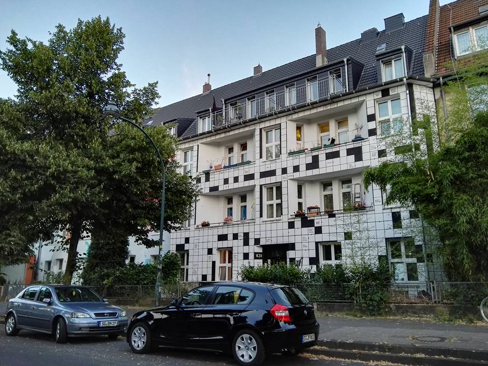 Kiefernstrasse- Graffiti Houses- Crossword Puzzle House- Dusseldorf, Germany