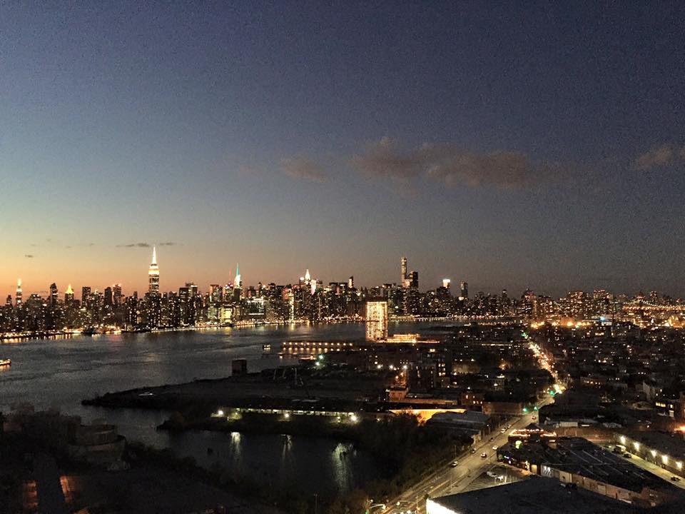 And while the picture doesn't do it complete justice as it was taken with an Iphone, here's the view of the stunning Manhattan skyline from Westlight atop the William Vale Hotel