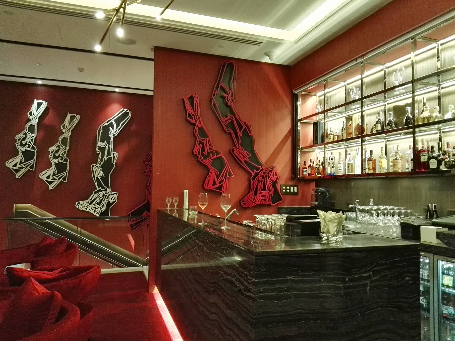 One flight of stairs up to the 10th floor is Mireiro's indoor terrace bar (hint: there's aircon here :))