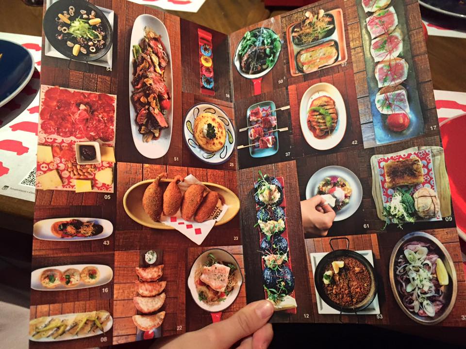 The Tomatito Menu aka the coolest menu ever