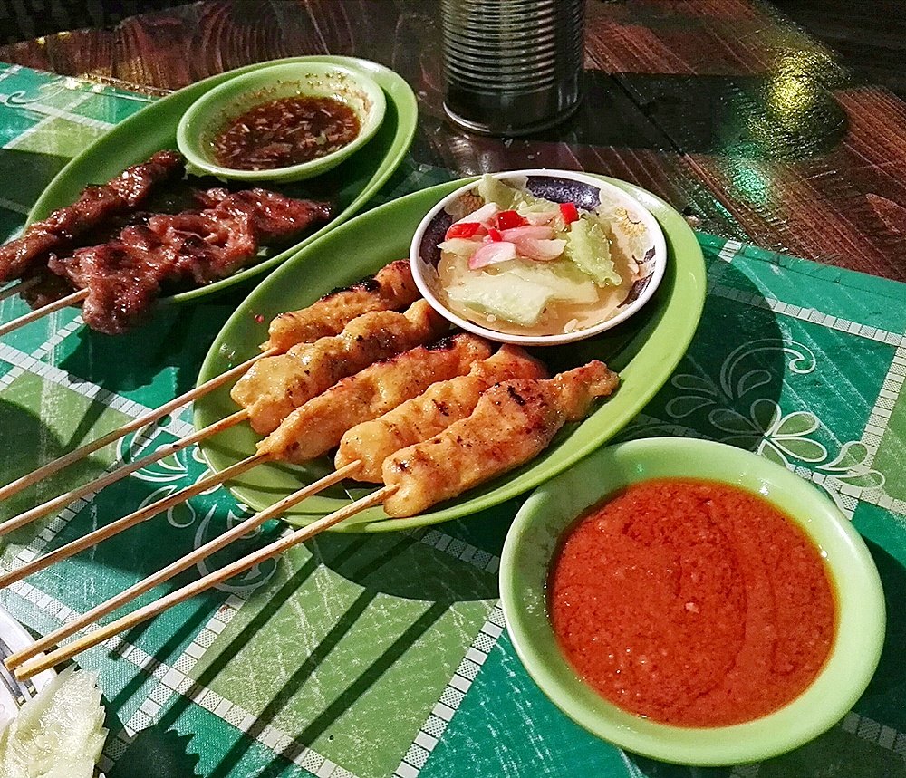 The satays are delicious as well at Crying Tiger, most especially the chicken (right).