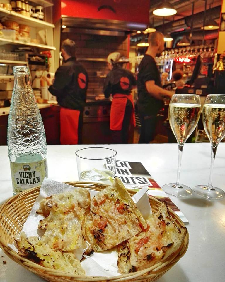 Lolita Taperia- Crystal Bread- Vichy Catalan- 3 Euro Cavas- Barcelona, Spain