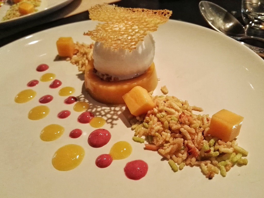 Mango Sticky Rice- Mango Panna Cotta- Le Du, Bangkok Thailand