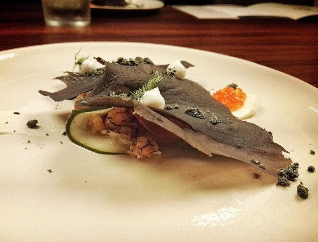 Test Kichen Makati, Philippines- Josh Boutwood- Fjord- Norwegian Salmon with Lavosh in Squid Ink