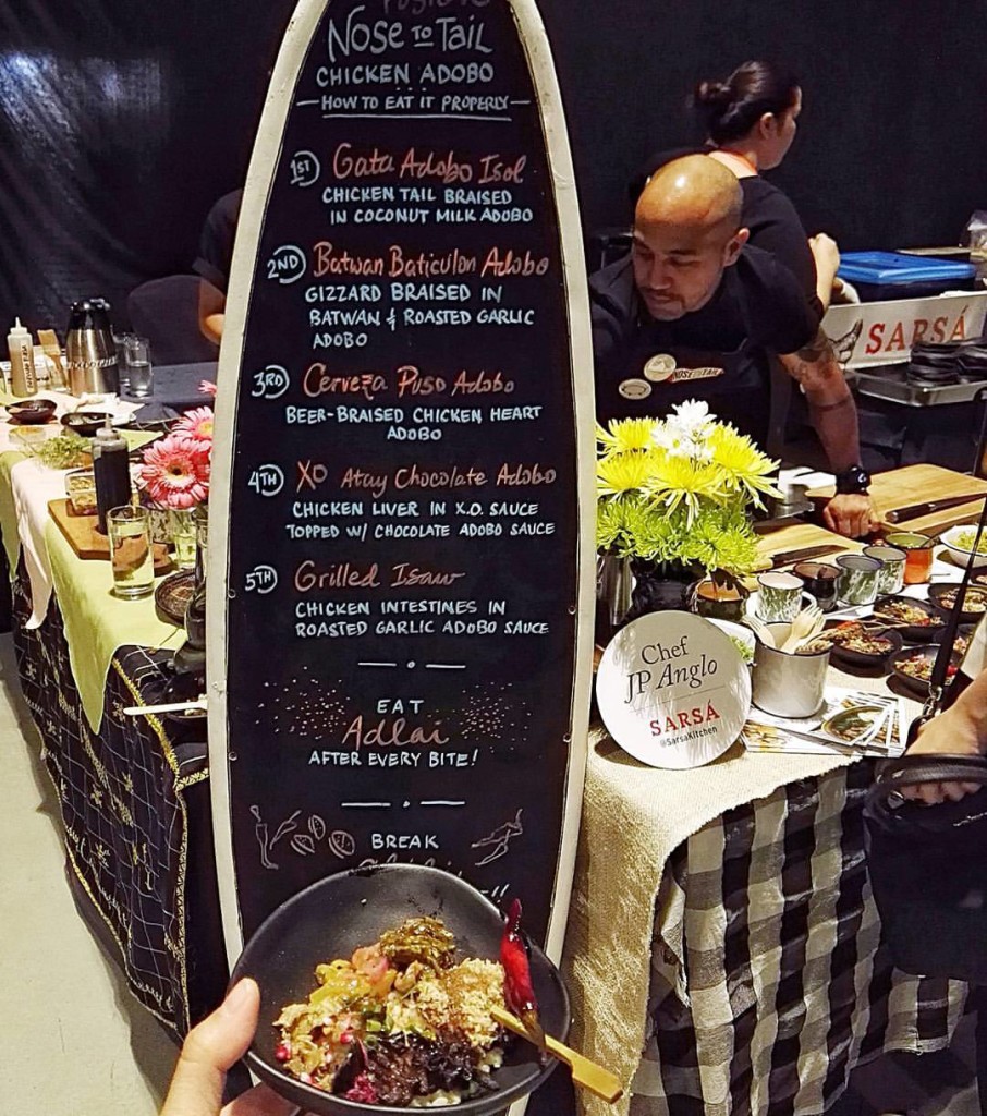 JP Anglo- Nose to Tail- Madrid Fusion Manila 2017- Chicken Adobo