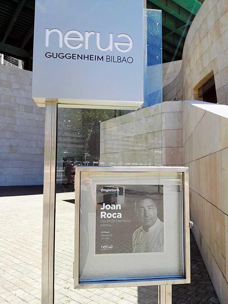 One night only: Joan Roca of El Celler de Can Roca in Girona (3 Michelin Stars, No. 3 restaurant in the world) cooking at Nerua Guggenheim Museum Bilbao along with host chef Josean Alija