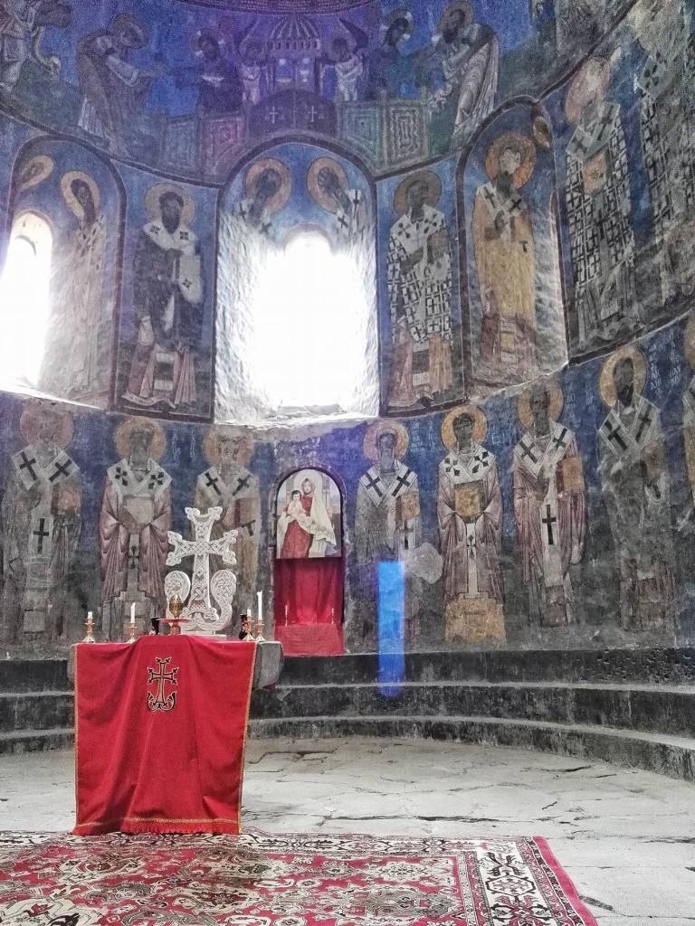 The stunning original frescoes at Akhtala Monastery- like the Virgin Mary, the LAst Supper, Last Judgement, Crucifixion and Resurrection, are what makes it special (Photo by Cheryl Tiu)