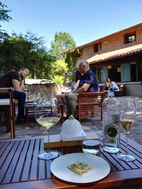 The Mugaritz experience begins with dishes at the terrace (Photo by Cheryl Tiu)