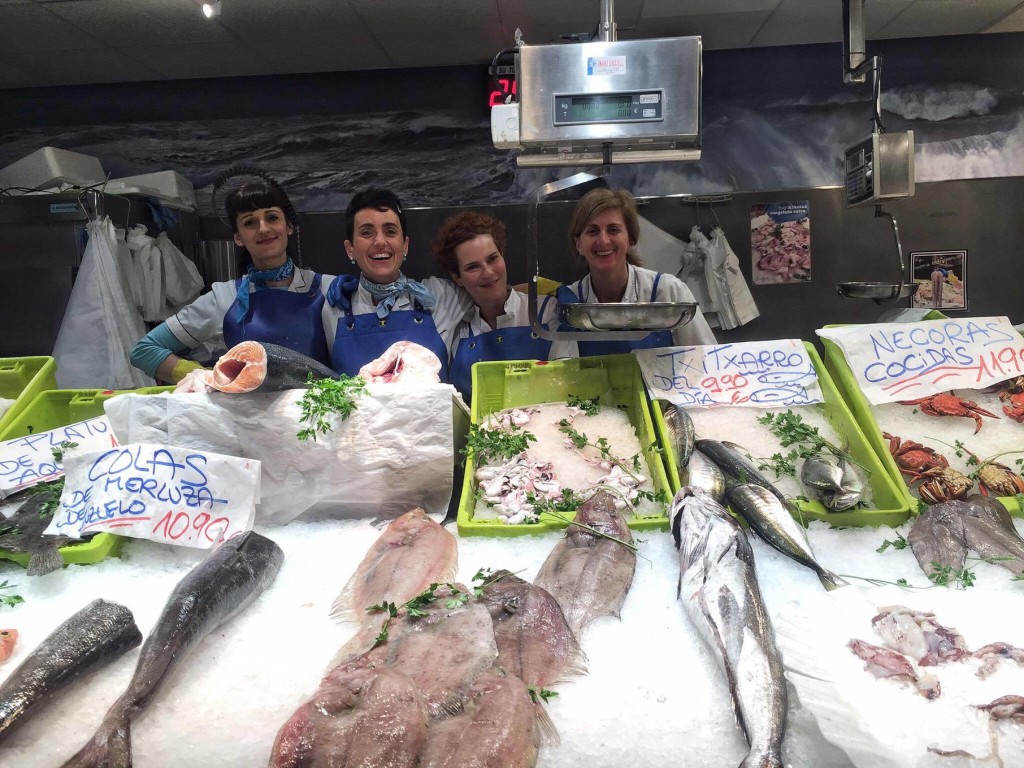 Elena interestingly showed me that also how there are no delineation of roles between males and females in Basque Country-- so you see women working as fishers and vendors as well! (Photo by Cheryl Tiu)