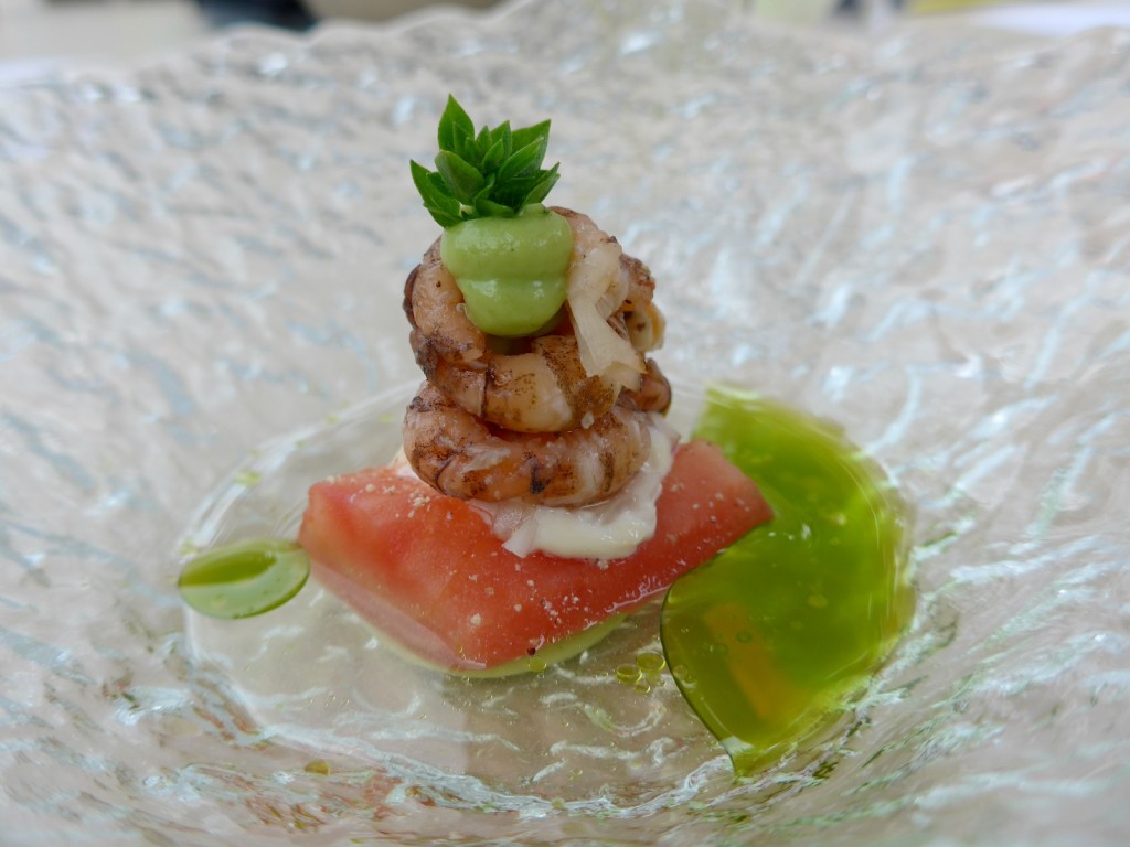 Boury's "fine-dining" take on the North Grey Shrimp (Photo by Cheryl Tiu)